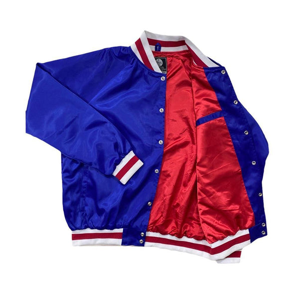 Nashville Sounds Official League Summer Satin Royal Throwback Jacket