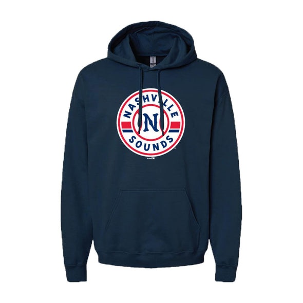 Nashville Sounds Navy Primary Logo Softstyle Hoodie