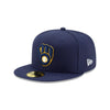 Nashville Sounds New Era 5950 AC Milwaukee Brewers Home Hat