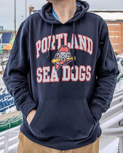 Portland Sea Dogs 47 Brand Fall Navy Velocity Headline Hoodie