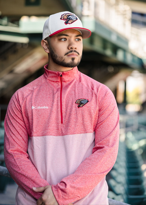 Red Columbia Primary Quarter Zip Pullover