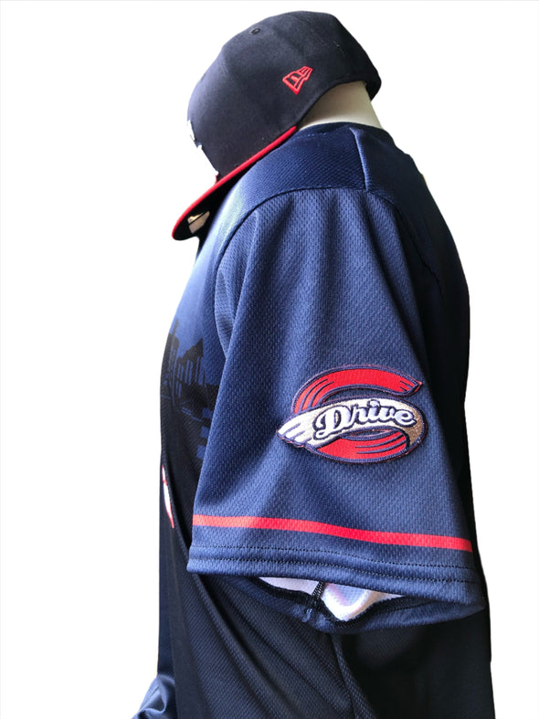 Greenville Drive OT Sports Navy Embroidered Batting Practice Replica Jersey