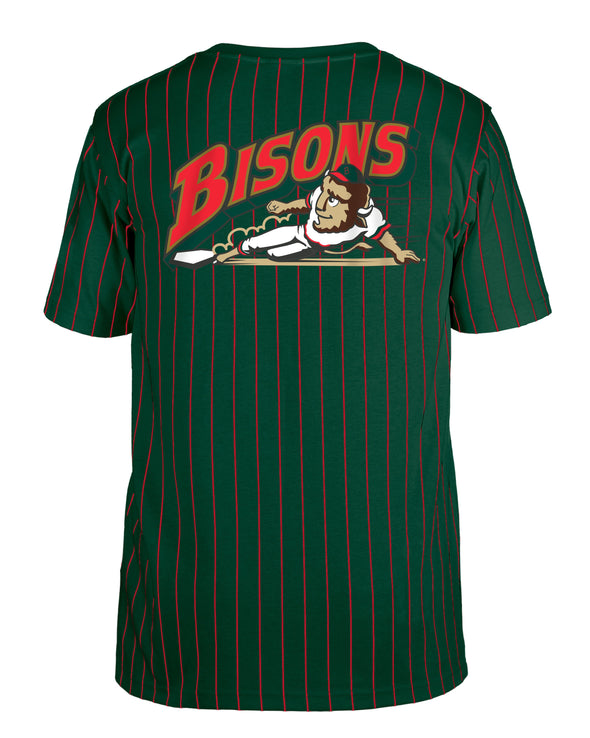 Buffalo Bisons New Era Retro Green Slide Stripe Tee