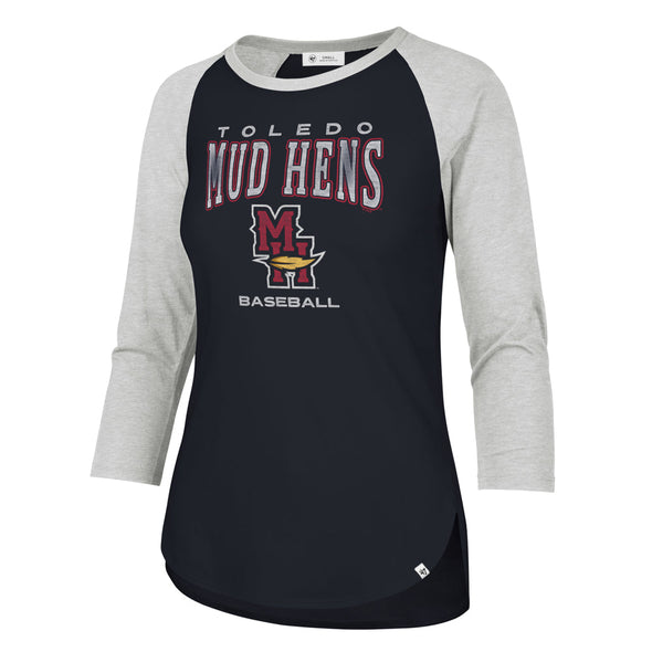 Toledo Mud Hens Heatwave Ladies Raglan 3/4 Sleeve T