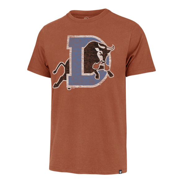 Durham Bulls 47 Brand Spiced Orange D Logo Franklin Tee