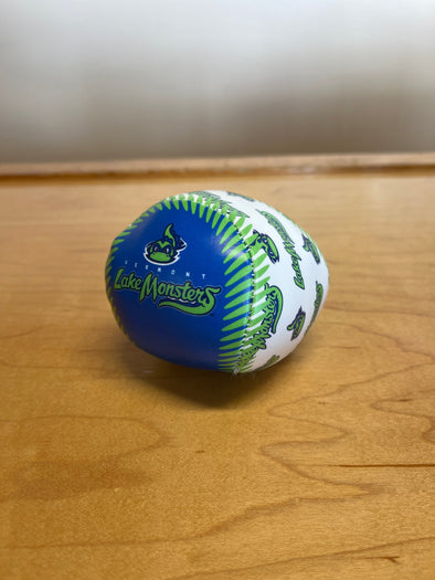 Vermont Lake Monsters Primary Logo Soft Toss Baseball