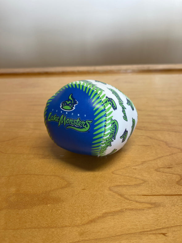 Vermont Lake Monsters Primary Logo Soft Toss Baseball