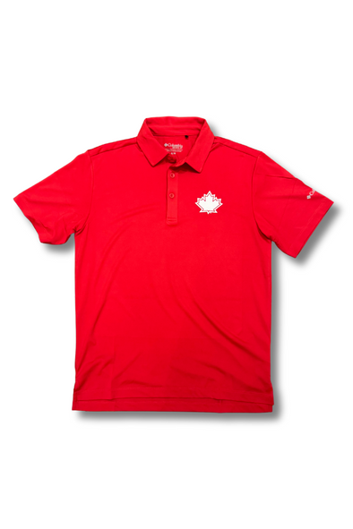 Canadians Canada Logo Moisture Wicking Golf Shirt