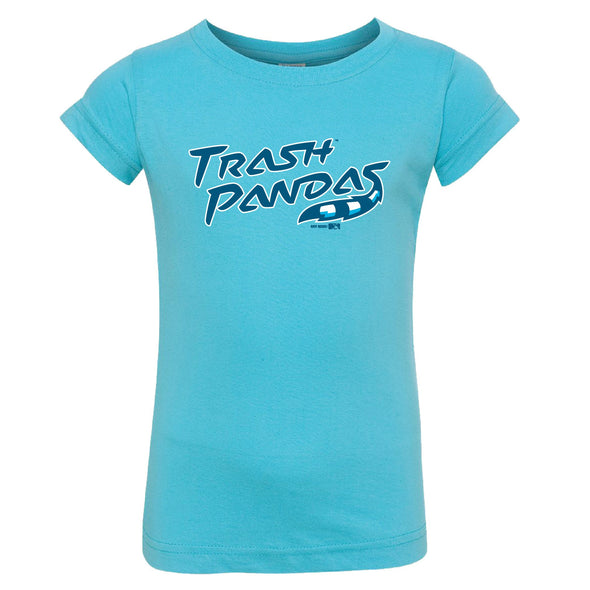 Toddler Tonal Trash Pandas Aqua Jersey T-shirt