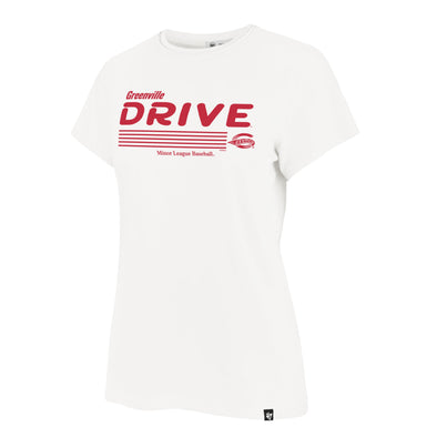 Greenville Drive 47 Brand Women's White Harmonize Frankie Tee