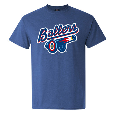 Adult Heather Columbia Blue Cannon Tee