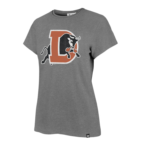 Durham Bulls 47 Brand Womens Slate Gray D Logo Frankie Tee