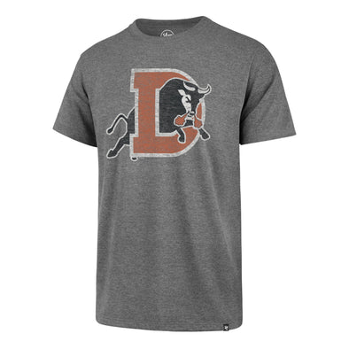 Durham Bulls 47 Brand Slate Gray D Logo Franklin Tee
