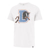 Durham Bulls 47 Brand White D Logo Franklin Tee