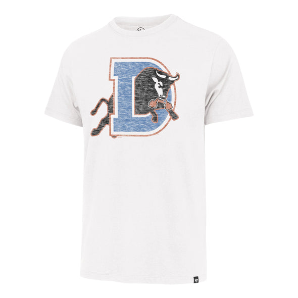 Durham Bulls 47 Brand White D Logo Franklin Tee