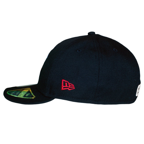 New Era 59-50 Low Profile Black Flag Fitted Cap