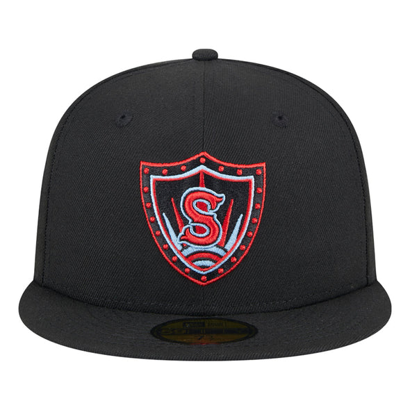 Spokane Indians Black Marvel's Defenders of the Diamond New Era 59FIFTY Fitted Cap