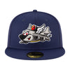 Spokane Indians New Era 59FIFTY Fitted KC Navy Cap