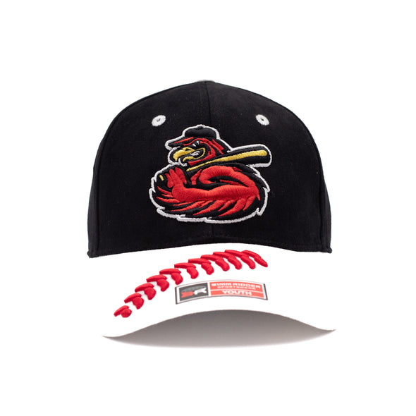 Rochester Red Wings Youth Black Stitches Cap