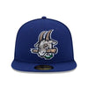 Hartford Yard Goats New Era On-Field Road Cap in Royal Blue