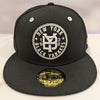 Somerset Patriots New Era New York Black Yankees Primary Medallion Logo Fitted Cap