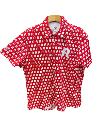 OT Sports Red Sublimated Polo w/ Patterned White "R" Kickstand Logos