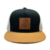 Leather S-Bird Patch Adjustable Hat