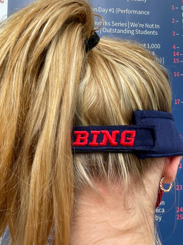 BRP NEW!  NAVY BLUE VISOR WITH RED TRIM AND BOXING ROWDY LOGO