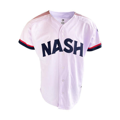 Nashville Sounds Adult Replica Home White Jersey