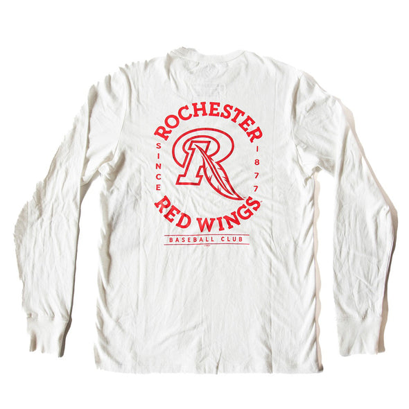 Rochester Red Wings '47 White Long Sleeve T-Shirt