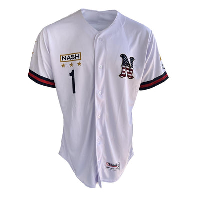 Nashville Sounds 2024 Authentic Game Used Military Jersey