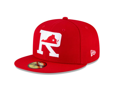 Richmond Flying Squirrels New Era 59Fifty 'R' Fauxback Cap