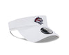 New Era White Visor With Velcro Closure