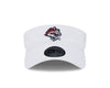 New Era White Visor With Velcro Closure