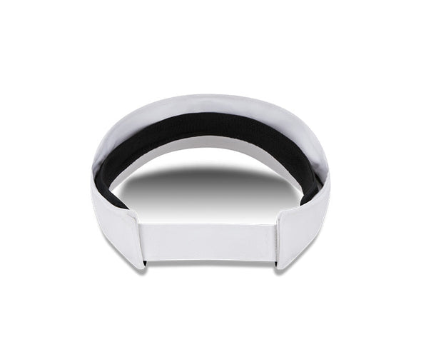 New Era White Visor With Velcro Closure