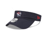 New Era Navy Blue Visor With Velcro Closure