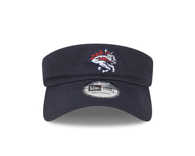 New Era Navy Blue Visor With Velcro Closure