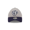 Jacksonville Jumbo Shrimp New Era Gray/Navy Casual Classic 9Twenty