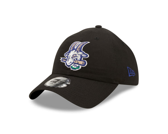 Hartford Yard Goats New Era Black Logo Adjustable Cap