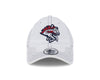 BRP NEW!  ADULT WHITE CASUAL CLASSIC 920 ADJUSTABLE HAT WITH BLUE STITCHING DETAILS