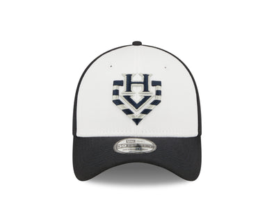 New Era 39Thirty BP Hat | Navy & White