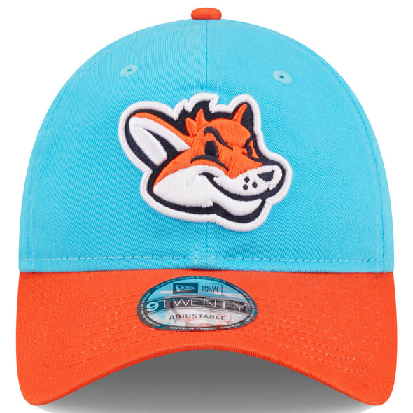 Somerset Patriots New Era 9Twenty Adjustable Slide Buckle Zorros de Somerset Copa de la Diversion Cap