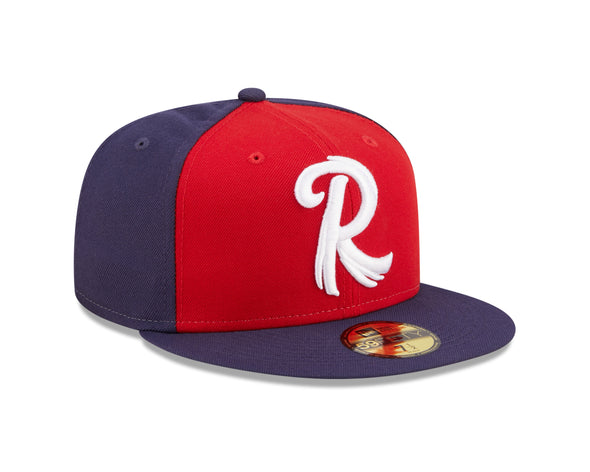 New Era 59Fifty Retro Feathered 'R' Navy & Red Road On-Field Hat