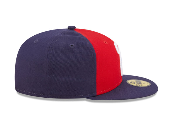 New Era 59Fifty Retro Feathered 'R' Navy & Red Road On-Field Hat