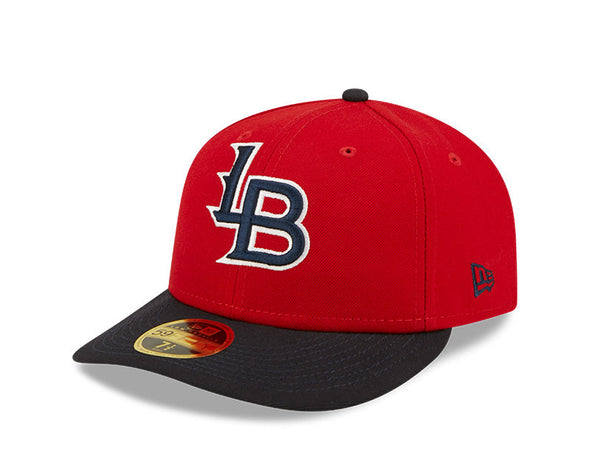 Louisville Bats New Era On-Field Low Profile 59FIFTY Fitted Hat - Red/Navy