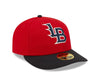 Louisville Bats New Era On-Field Low Profile 59FIFTY Fitted Hat - Red/Navy