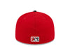 Louisville Bats New Era On-Field Low Profile 59FIFTY Fitted Hat - Red/Navy