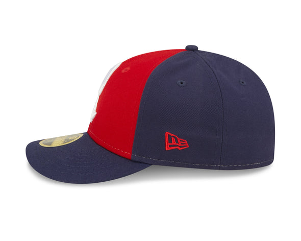 New Era 59Fifty Low Profile Reading Fightin Phils Retro Feathered 'R' Navy & Red Road