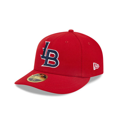 Louisville Bats New Era On-Field Low Profile 59FIFTY Fitted Hat - Red