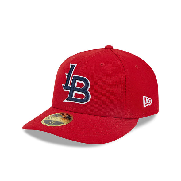 Louisville Bats New Era On-Field Low Profile 59FIFTY Fitted Hat - Red